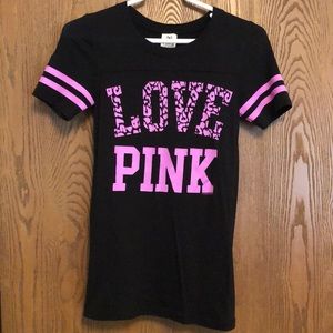 VS Love PINK T-Shirt (Black and Purple)